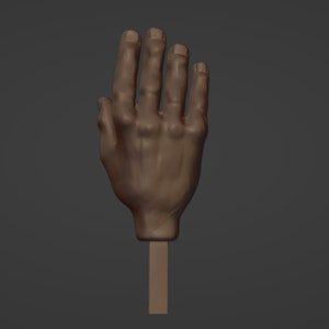 Wooden Hand & Hand with Fingers Bitten Off Costume Prop 3D Printing STL Files