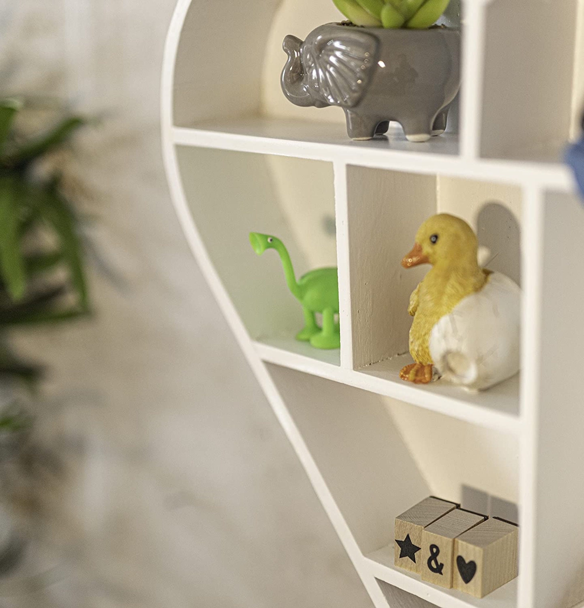 Heart Wall Shelf Home Handmade Wooden Floating Display Unit Etsy UK