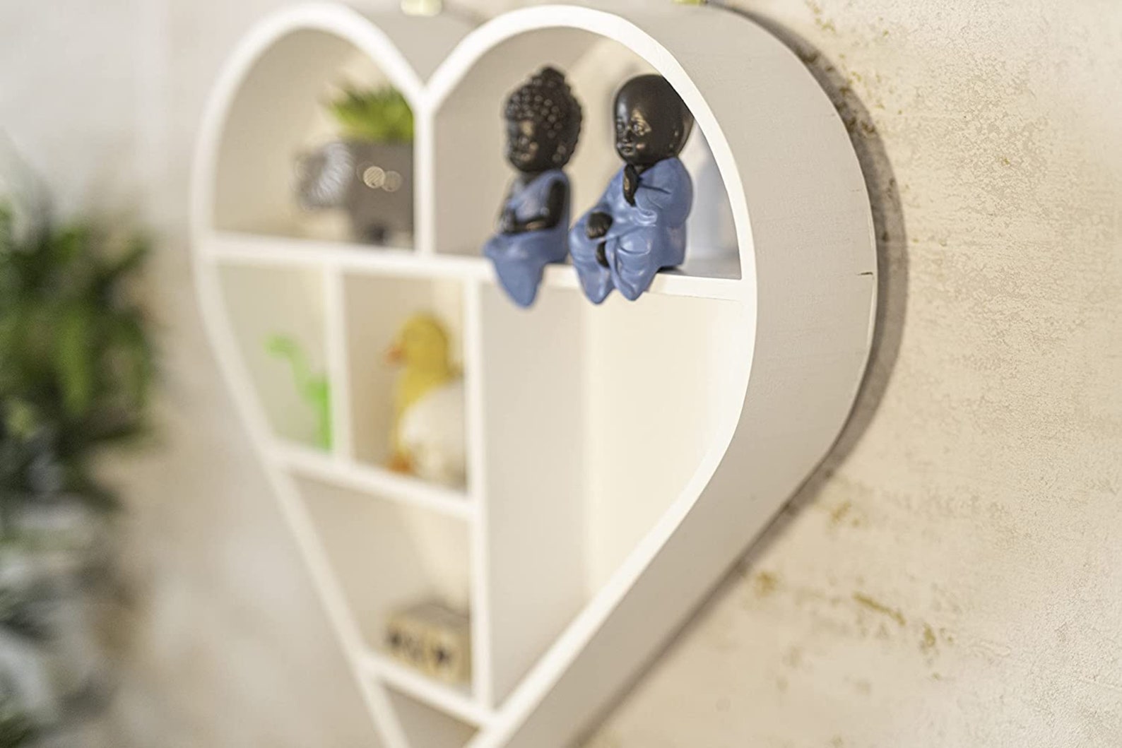 Heart Wall Shelf Home Handmade Wooden Floating Display Unit Etsy UK