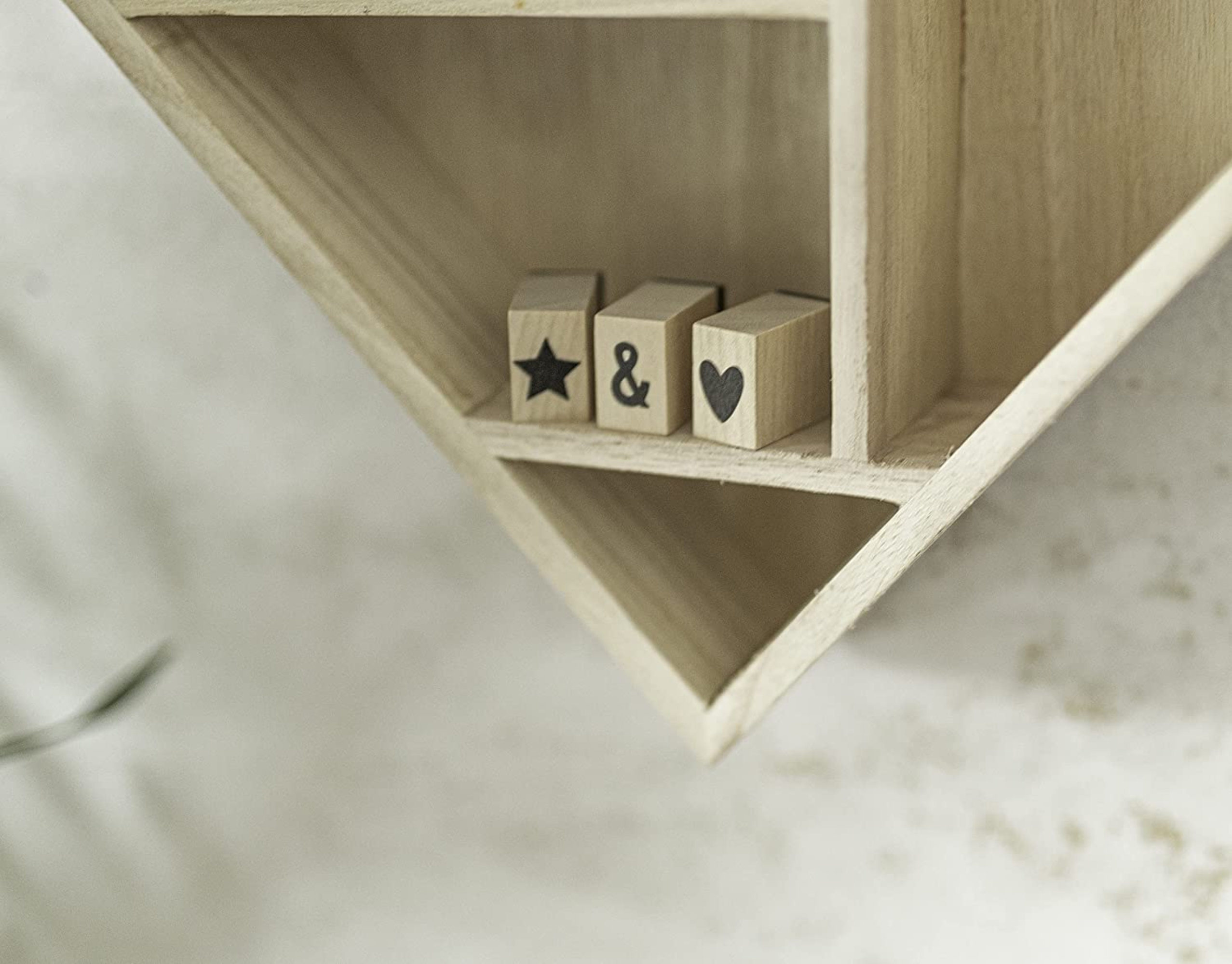 Heart Wall Shelf Home Handmade Wooden Floating Display Unit Etsy UK