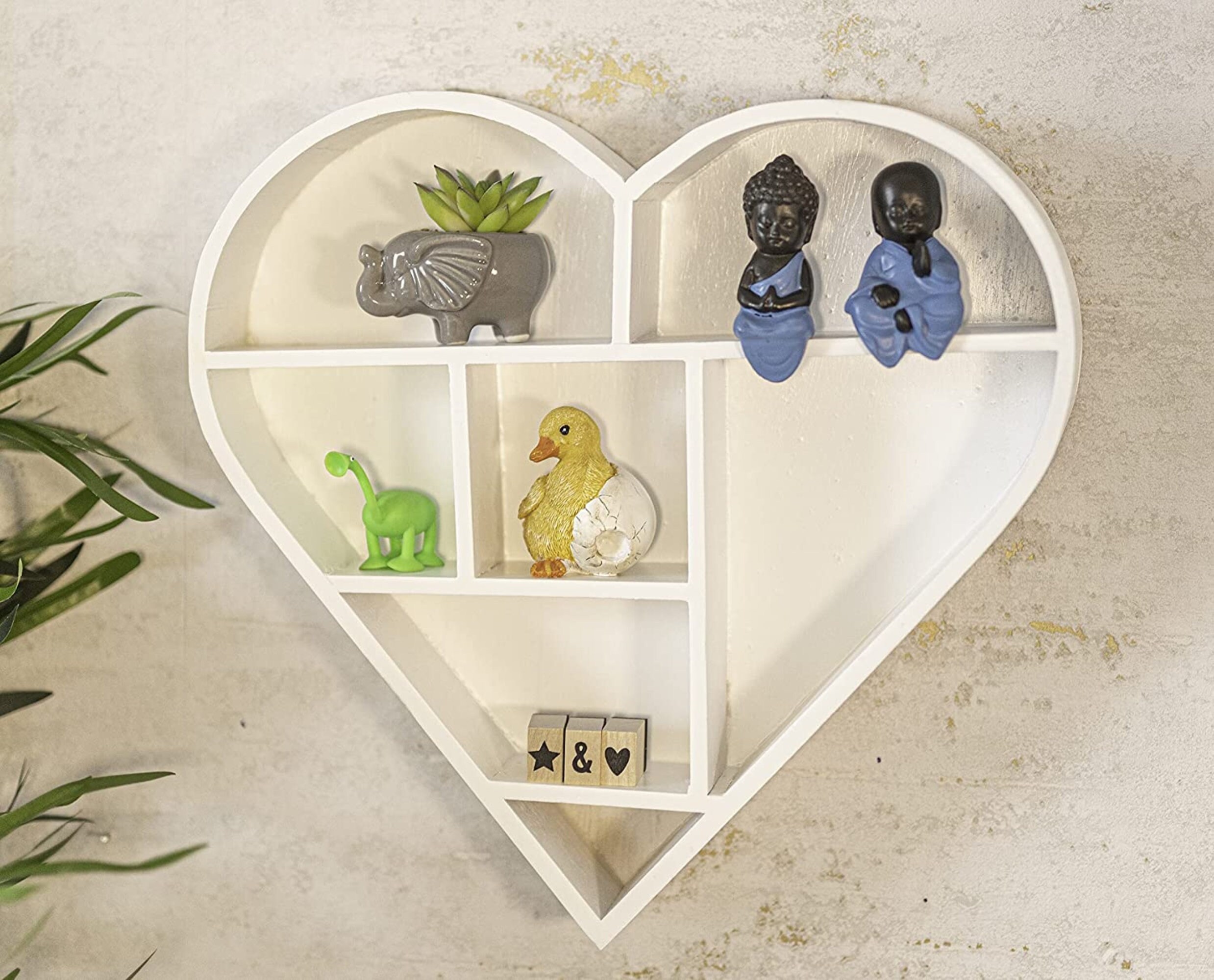 Heart Wall Shelf Home Handmade Wooden Floating Display Unit Etsy UK