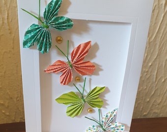 A6 Paper Butterfly Aperture Card