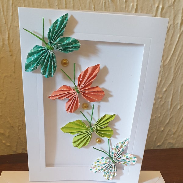 A6 Paper Butterfly Aperture Card