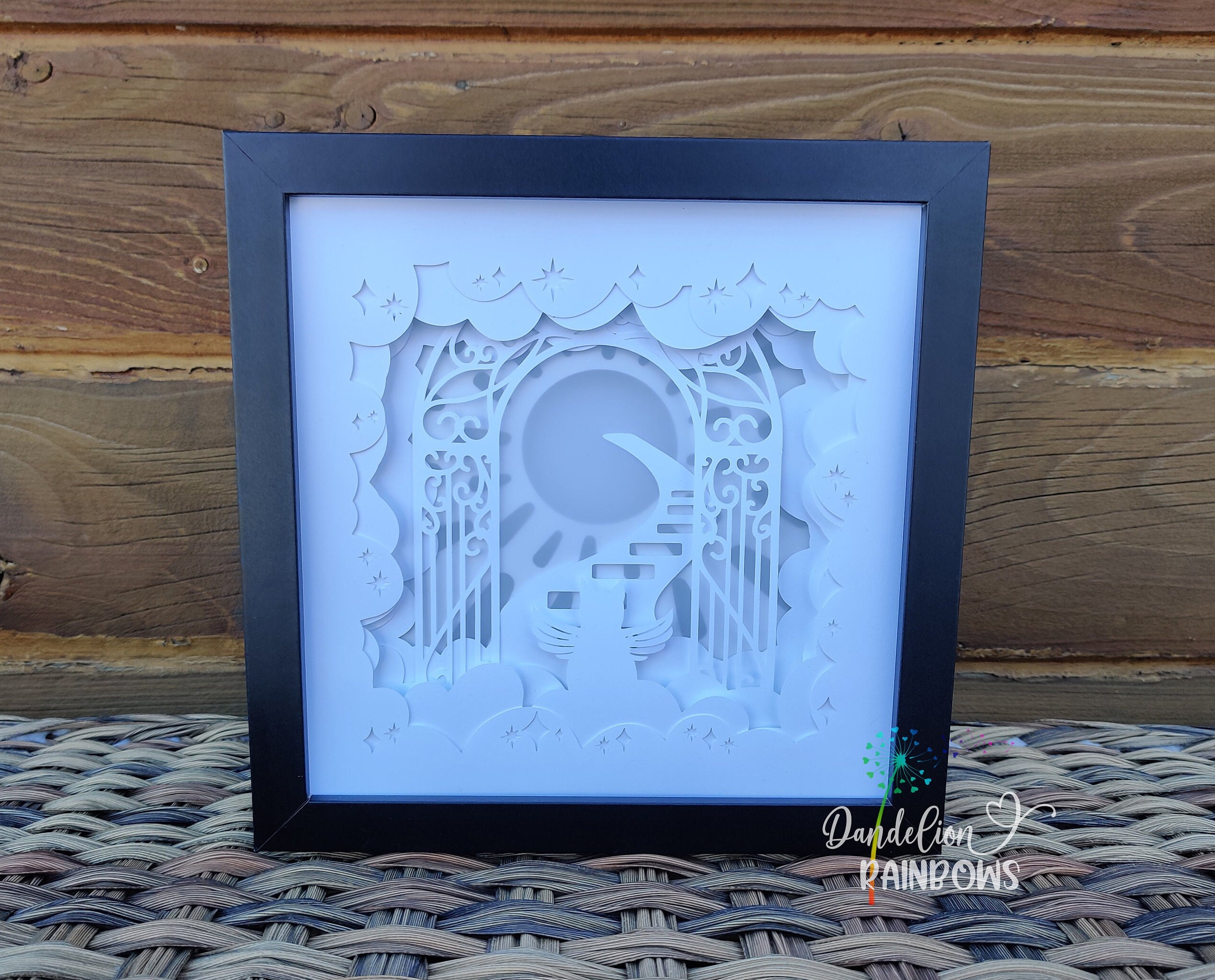 Cat Memorial Shadow Box Light up Shadow Box Pet Sympathy Etsy