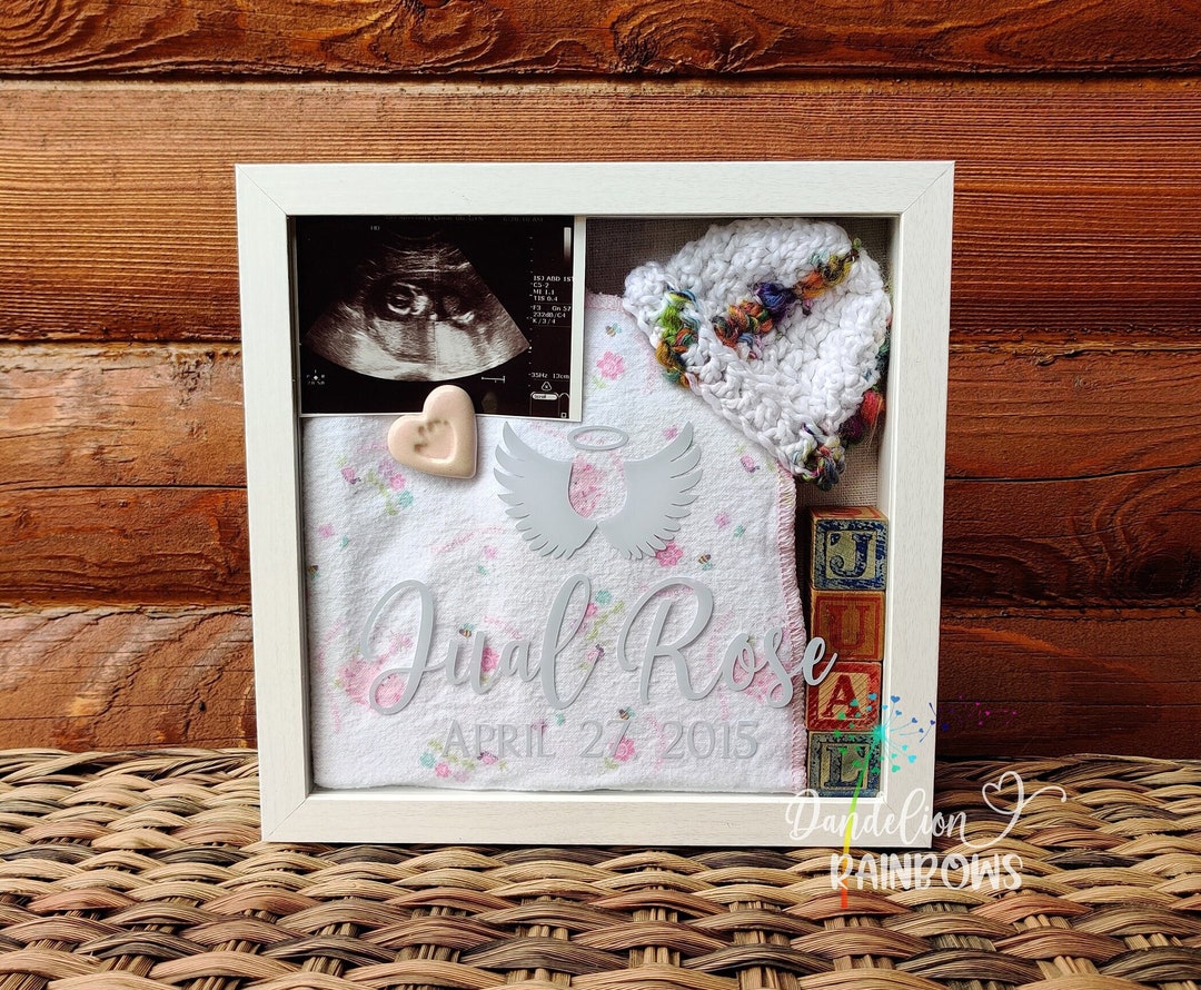 Infant Loss Shadow Box, Baby Memorial, Baby Loss Keepsake, Infant