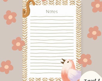 Baby Bird Sticky Notepad: Feminina Post-it®-lappar (50 ark)
