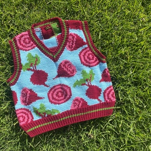 BEET IT Sweater Vest Knitting Pattern