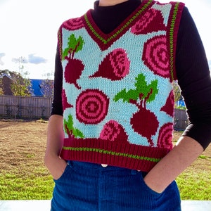 BEET IT Sweater Vest Knitting Pattern image 3