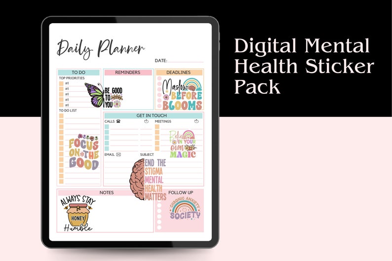 Goodnotes Stickers, Positive Affirmations, Digital Planner Stickers ...