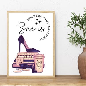 Black Woman Art, Fashion, Black Woman Wall Art, Black Girl Wall Art, black girl wall art, Black girl art, abstract art, Printable Black Art