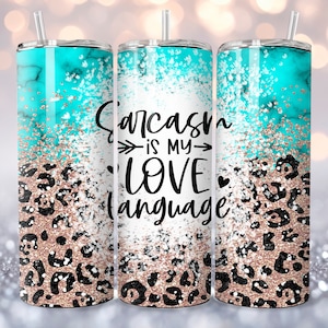 Sarcasm is my love language Funny Tumbler Wrap, Sarcastic Snarky Sassy 20oz Skinny Straight Tumbler Wrap Sublimation Design, Png