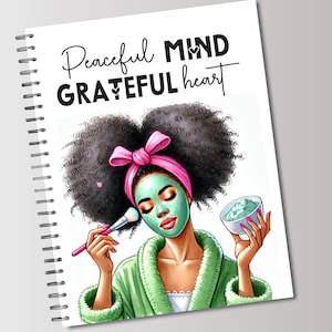 Printable Planner Cover, Notebook Cover, Christian Journal Notebook, Black Woman Journal, Instant Download, Wall Art, Journal Cover