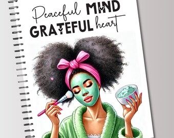 Printable Planner Cover, Notebook Cover, Christian Journal Notebook, Black Woman Journal, Instant Download, Wall Art, Journal Cover