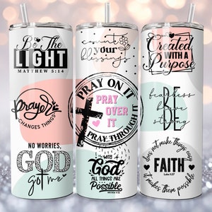 Bible Verse Wrap for 20oz Skinny Tumbler Design, Bible Verse, Tumbler PNG, Christian Tumbler Wrap, PNG