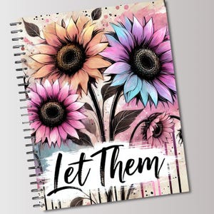 Let Them Printable Planner Notebook Cover, Boss Girl Journal Notebook, Instant Download, Wall Art, Png File, 8.x11 cover