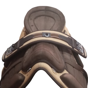 Treeless Freemax Synthetic English Horse Saddle Beige With Girth 12 inch to 19 inch Free Shipping