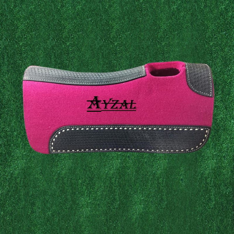 Hand Painted Paisley Saddle Pad. main image 1
