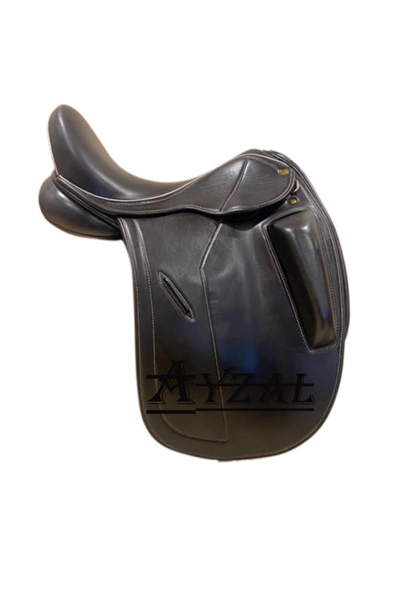 Selle Dressage High Horse – Cuir Noir – 18 Pouces – Grand Gilbert