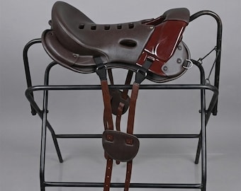 Lightweight Trail & Pleasure Riding Horse Tack  Handmade Fiber Tree Saddle Seat Sizes 16" - 17