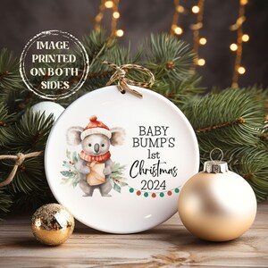 Baby Bump's First Christmas Expecting Parents Christmas Ornament, Parents to Be Gift, Expecting Mom Expecting Dad, Pregnancy Announcement