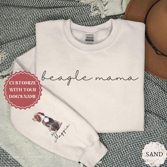Custom Embroidered Fur Mom With Names Sweatshirt