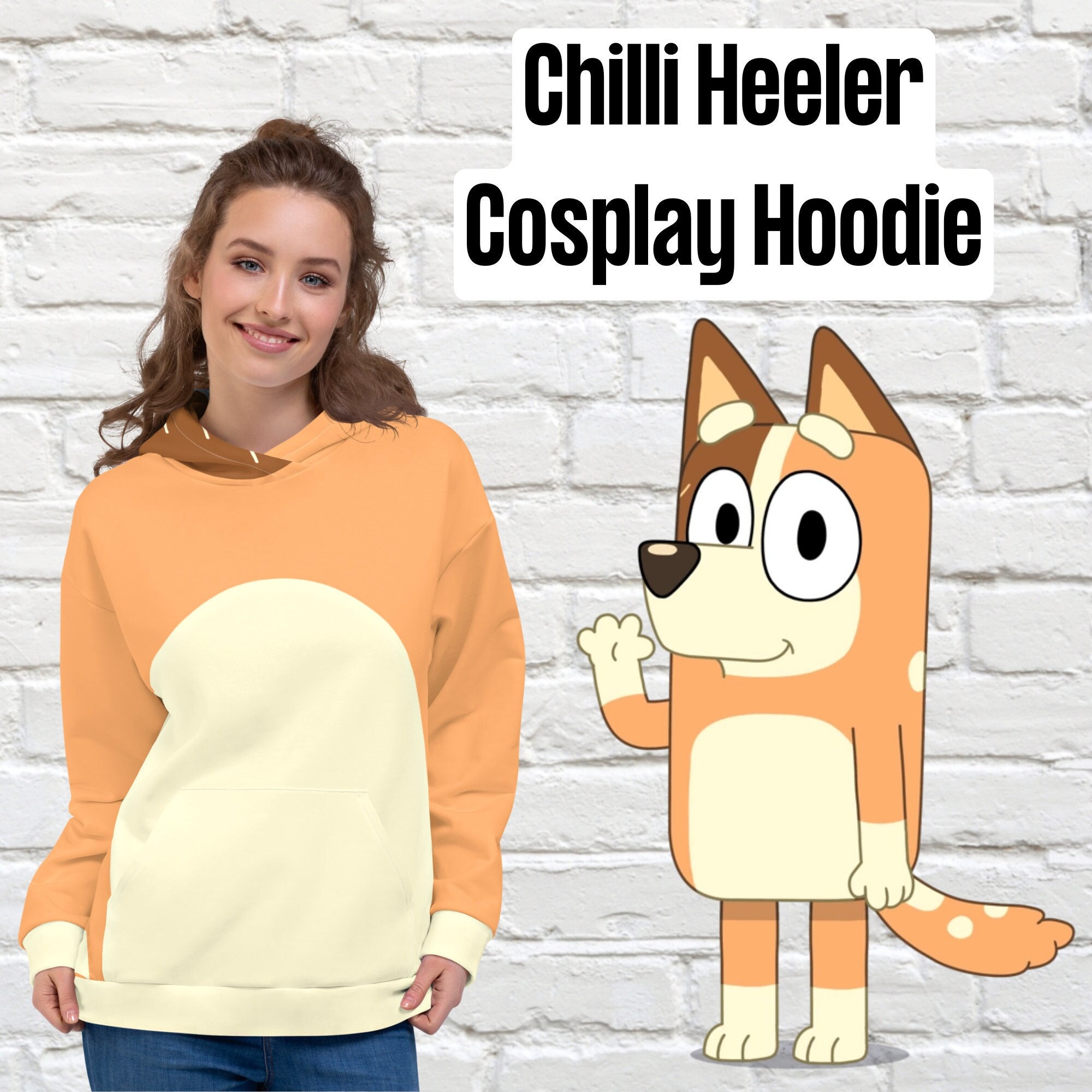 Chilli Heeler Hoodie Blue Dog Mom Cosplay Blue Dog Mom - Etsy