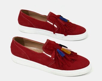 Red Loafer Shoes