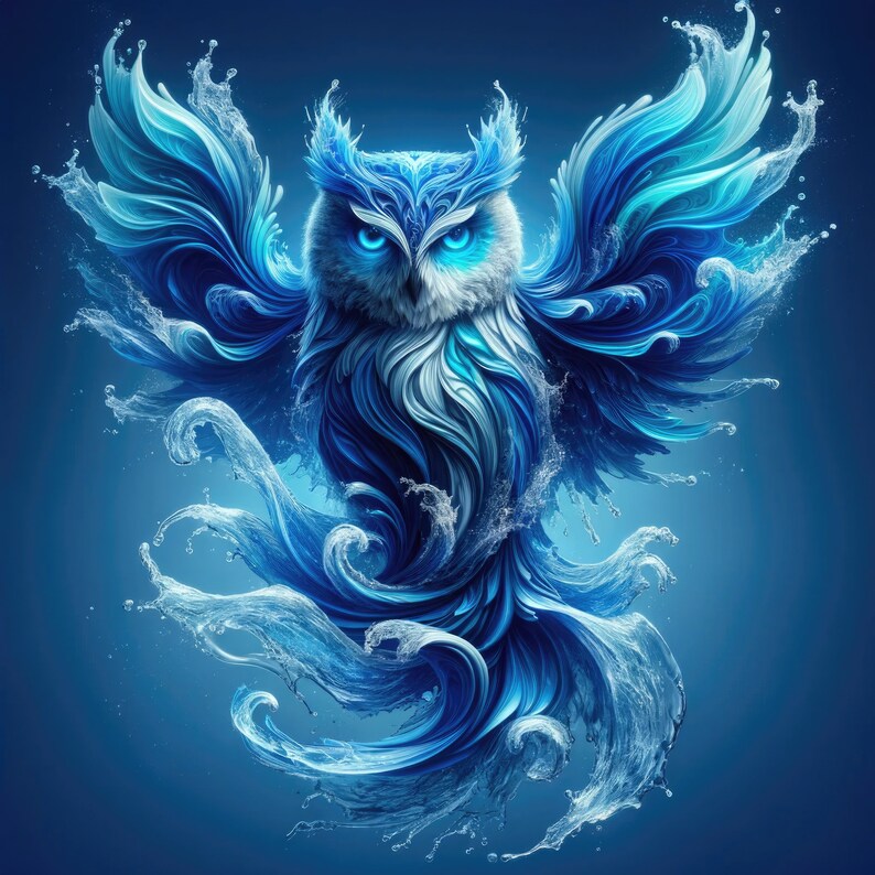 Owl Elements Elemental Owls High Resolution Digital Download - Etsy