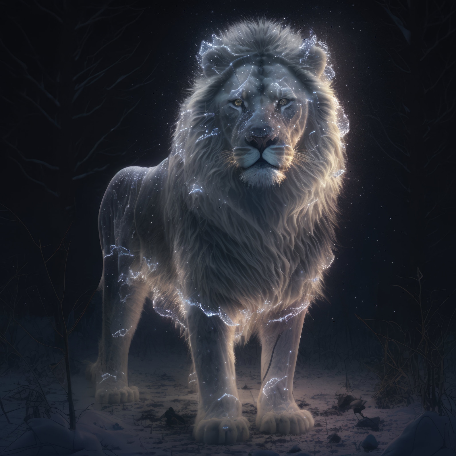 Snow Lion Download Instant Downloadable Wallpaper Digital - Etsy