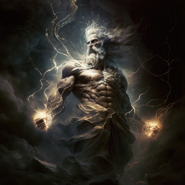 Griechische Mythologie Götter hoher Auflösung digitaler Download - Zeus, Athena, Poseidon, Hera