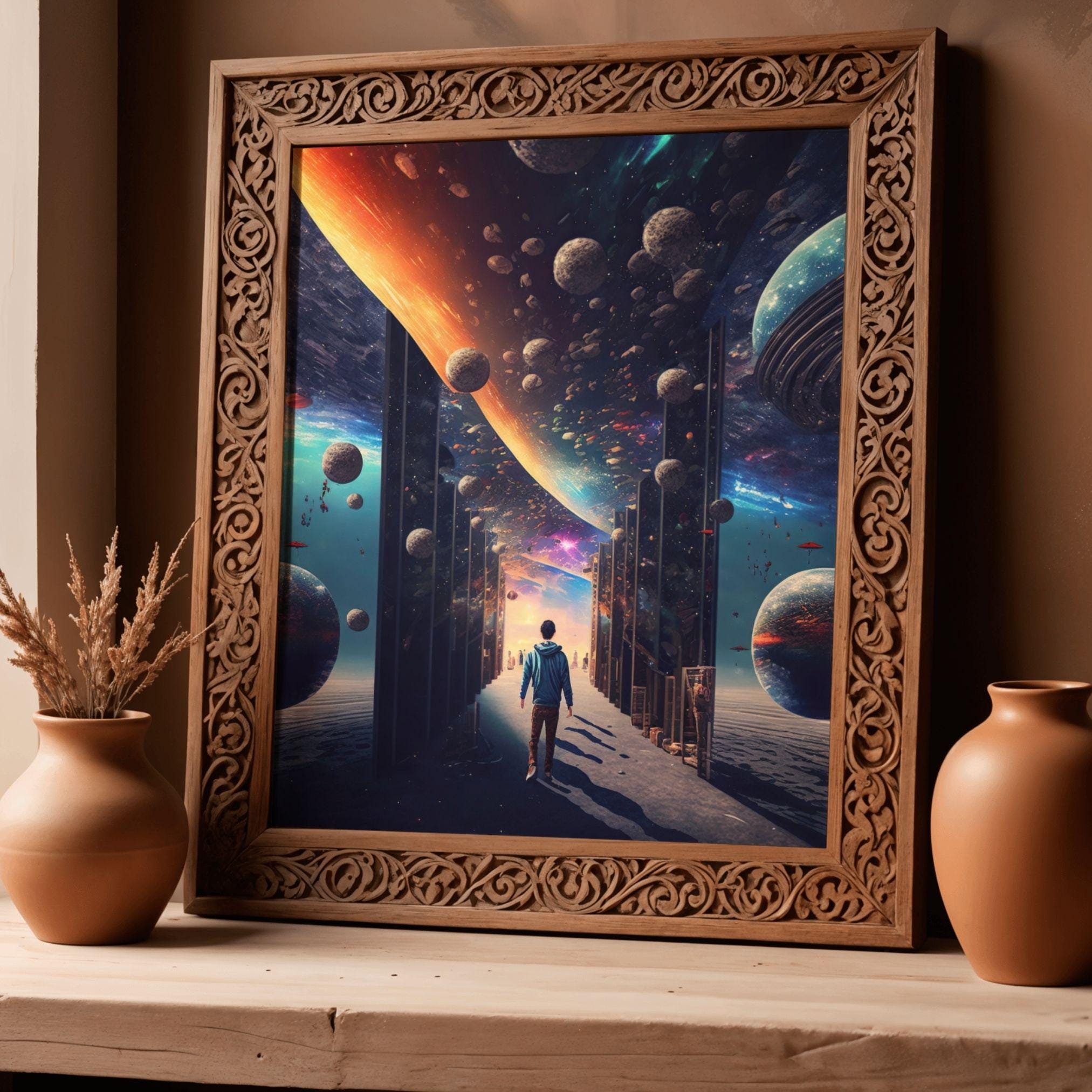 Into the Multiverse | Fantasy Wall Art, Cosmic Design, Printable ...