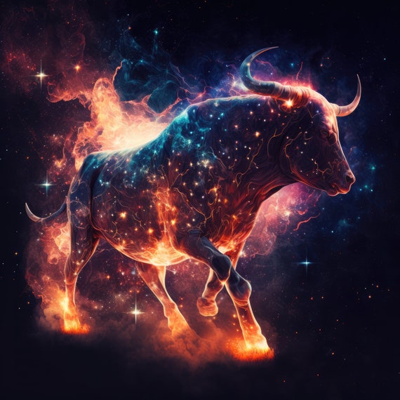 taurus sign sign taurus bull cosmos 3d generated by ai Stock  Illustration  Adobe Stock