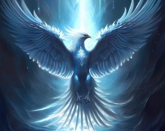 Winterlight Phoenix Download, Printable Art, Instant Downloadable