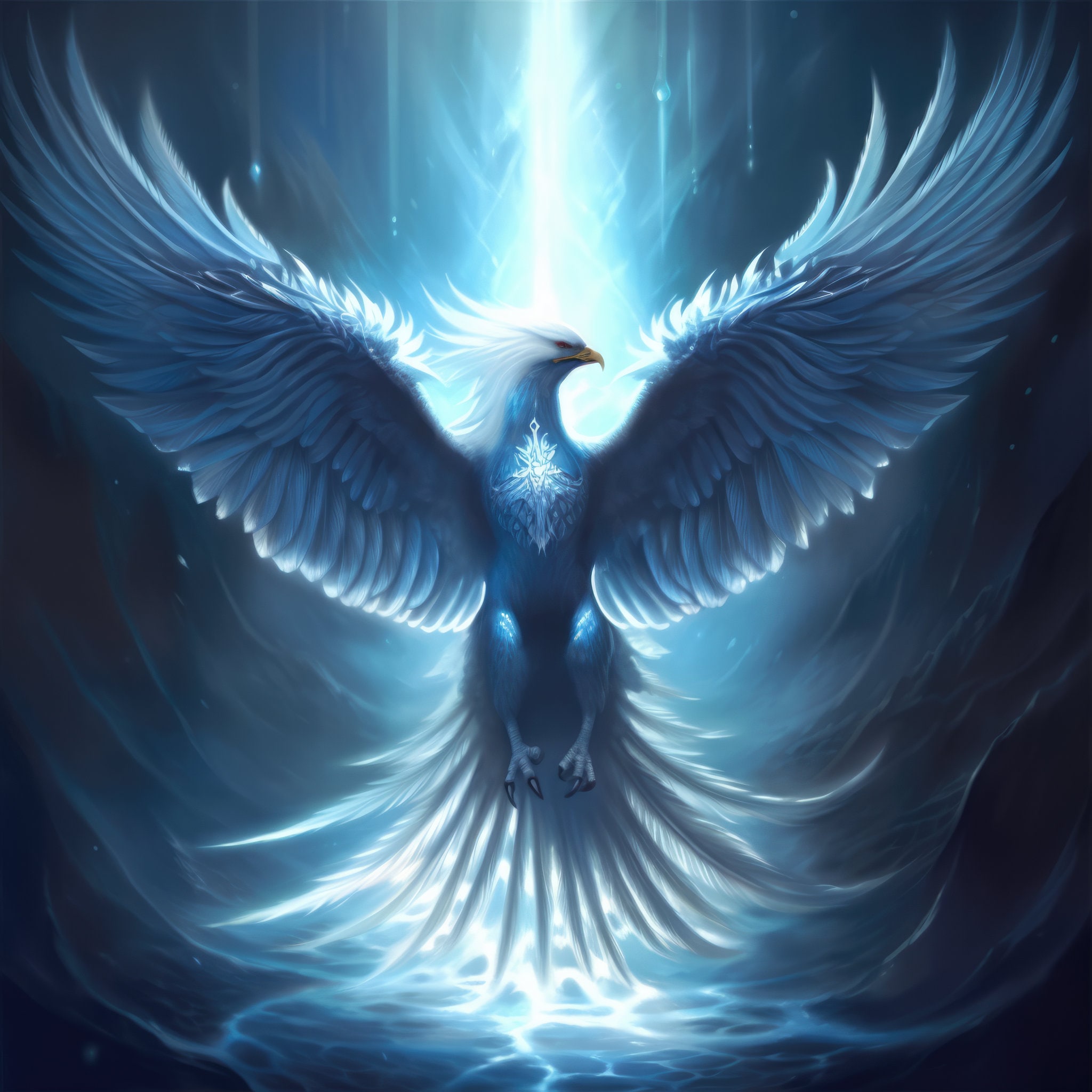 Winterlight Phoenix Download, Printable Art, Instant Downloadable