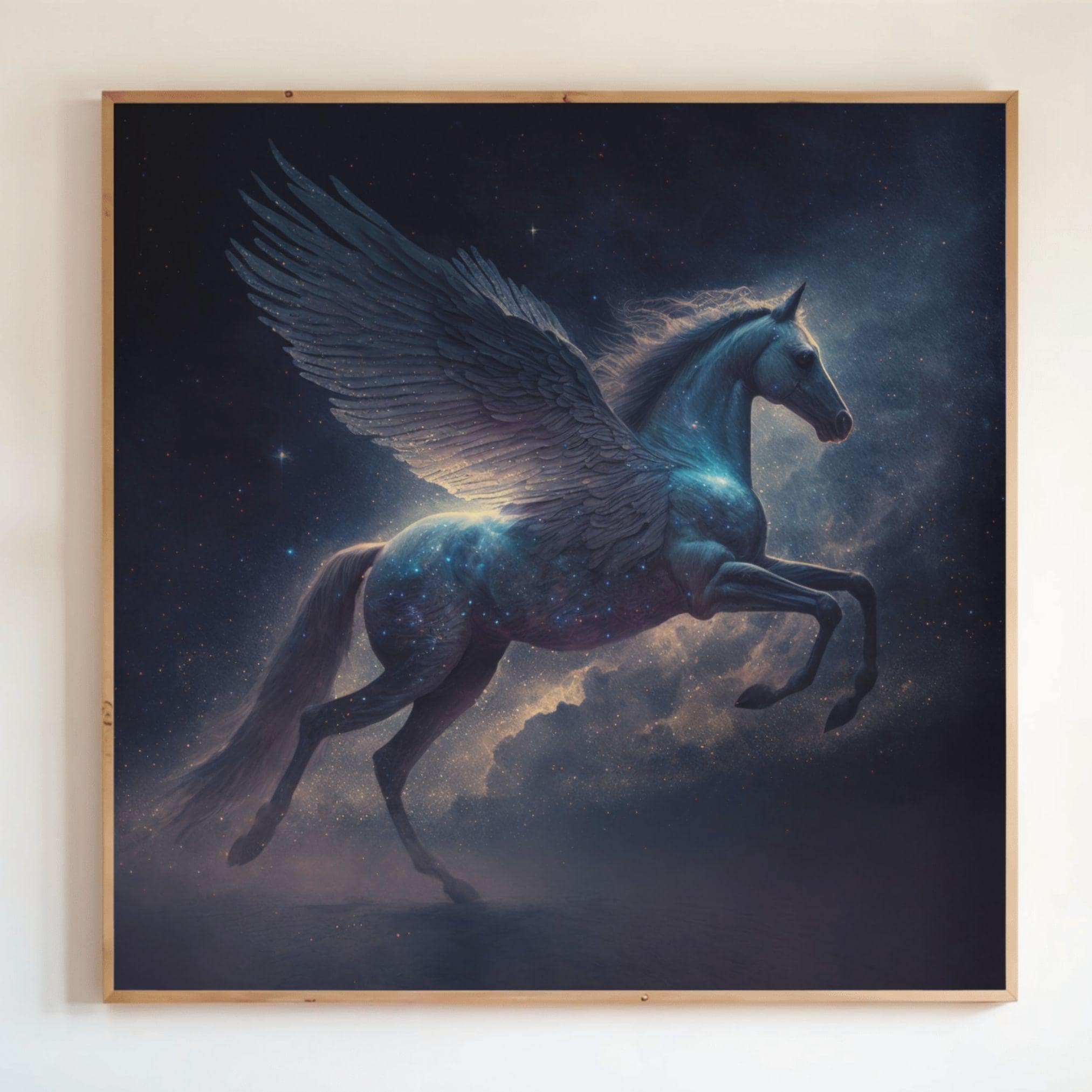 宇宙のペガサス | ファンタジーウォールアート、エーテルデザイン