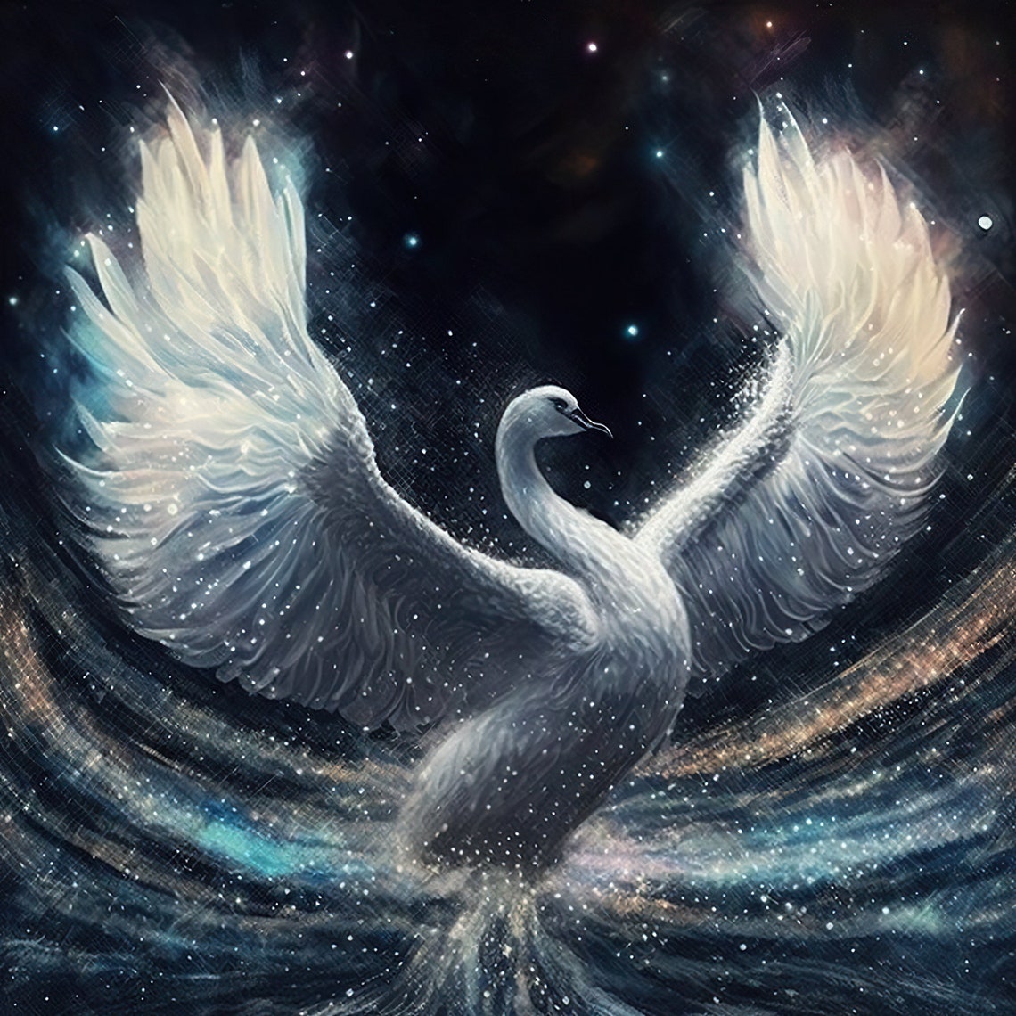 Cosmic Swan Download Cosmic Swan Instant (Download Now) - Etsy 