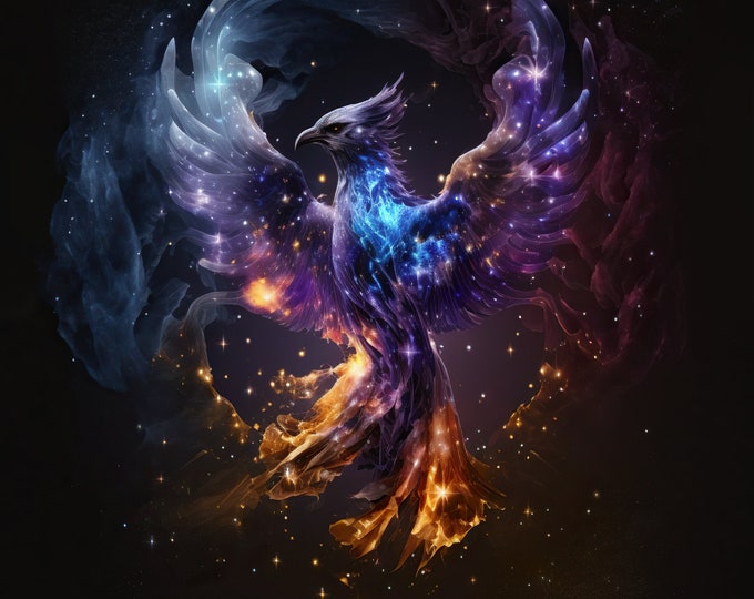 Magic Phoenix Cosmic Phoenix Download, Cosmic Phoenix Instant Downloadable Wallpaper ...