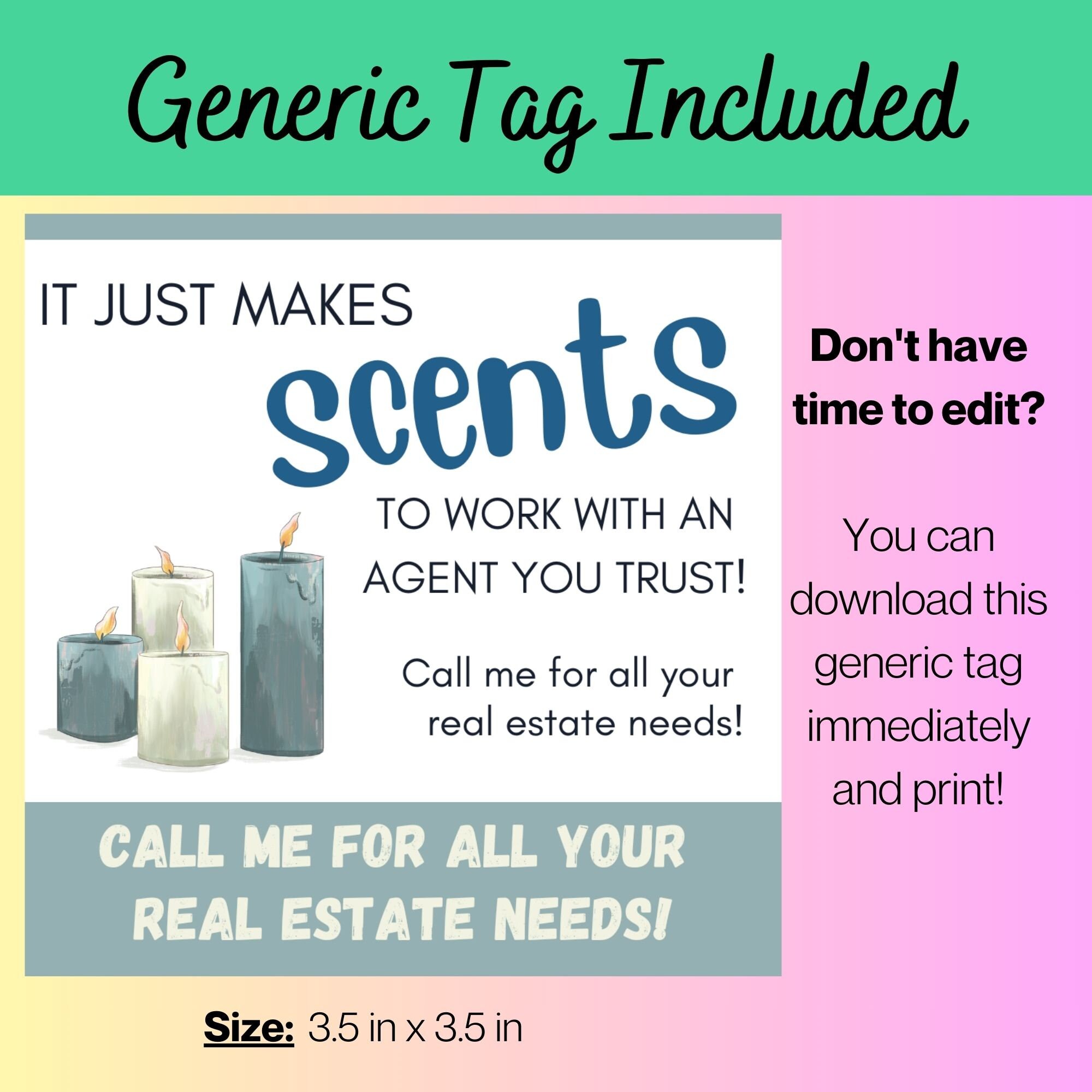 Real Estate Candle Scents Pop by Tag Real Estate Marketing Editable