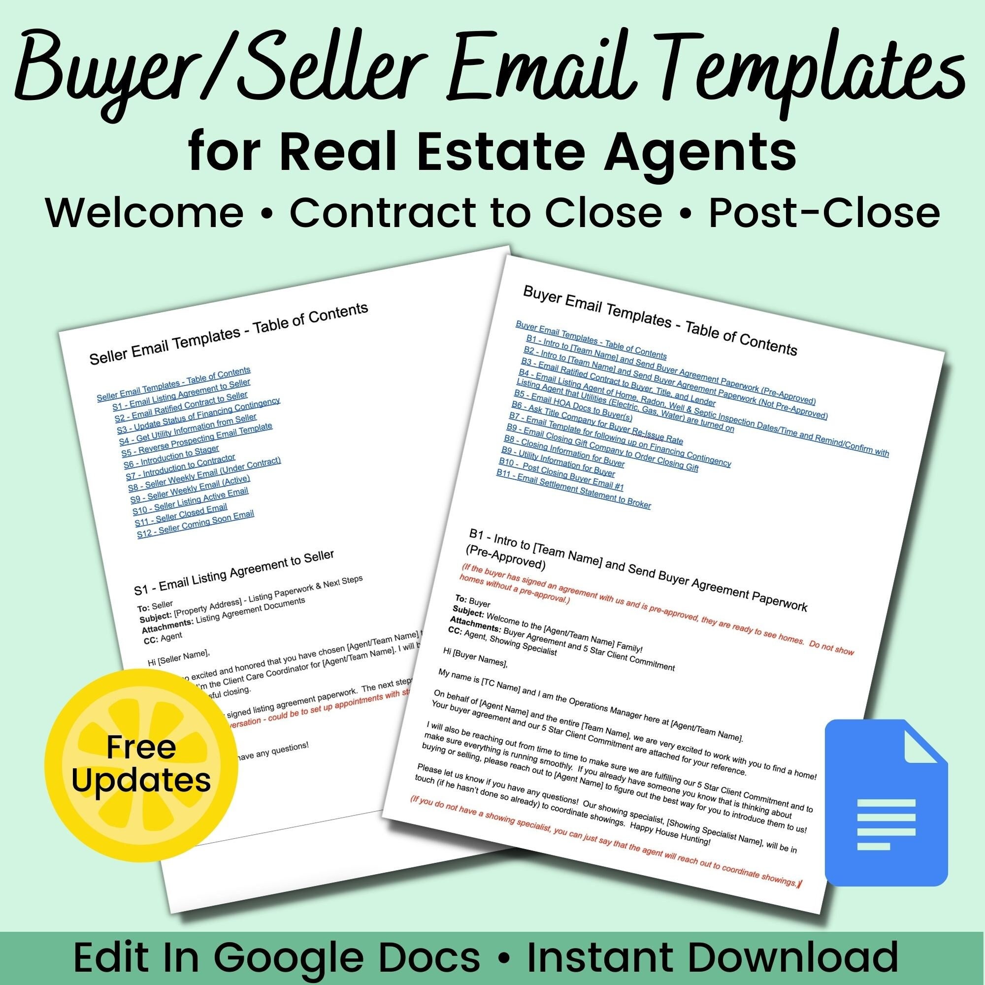 Transaction Coordinator Email Templates Buyer and Seller Etsy Transaction Coordinator Email Templates Buyer and Seller Etsy