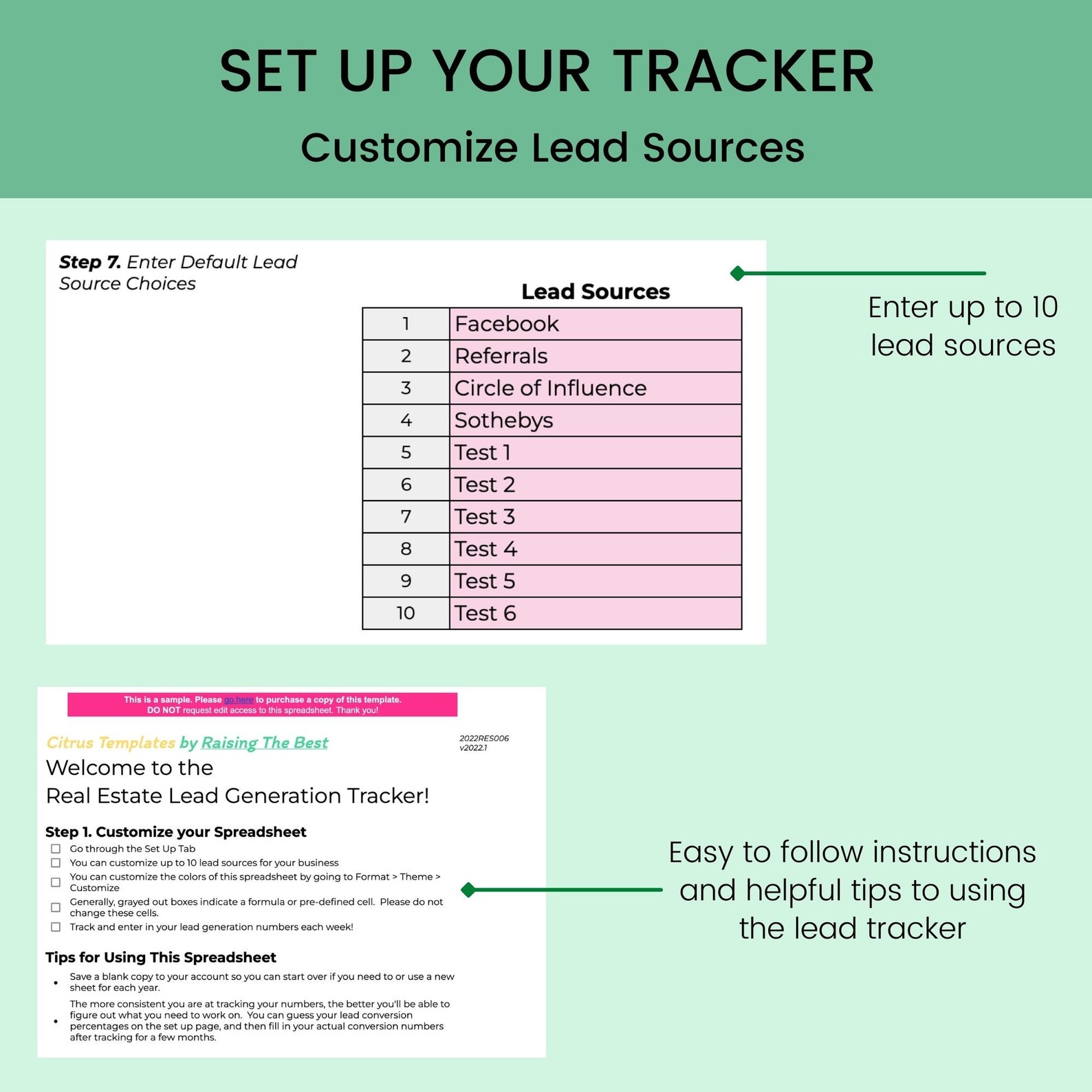 Real Estate Lead Tracker Real Estate Agent Lead Generation Etsy