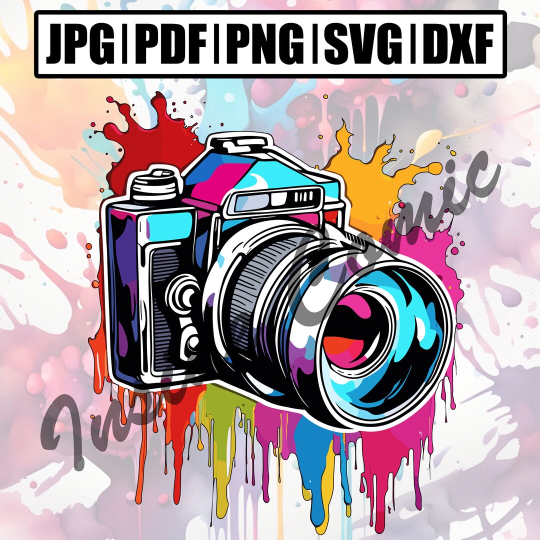 Camera, Photo Design. Jpg / Pdf / Png / Svg / Dxf . for DIY Projects ...