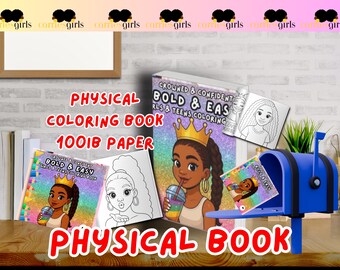 Libro para colorear de Black Girl Magic: Retratos seguros para niñas y adolescentes