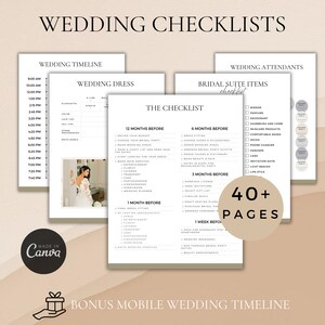 Lista de control de boda Lista de control de planificación de boda imprimible Plantilla de lista de control de boda Lista de control de plan de boda Plantilla de lista de control de planificador de boda