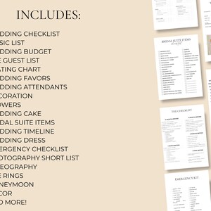 Wedding Checklist Printable Wedding Planning Checklist Wedding ...