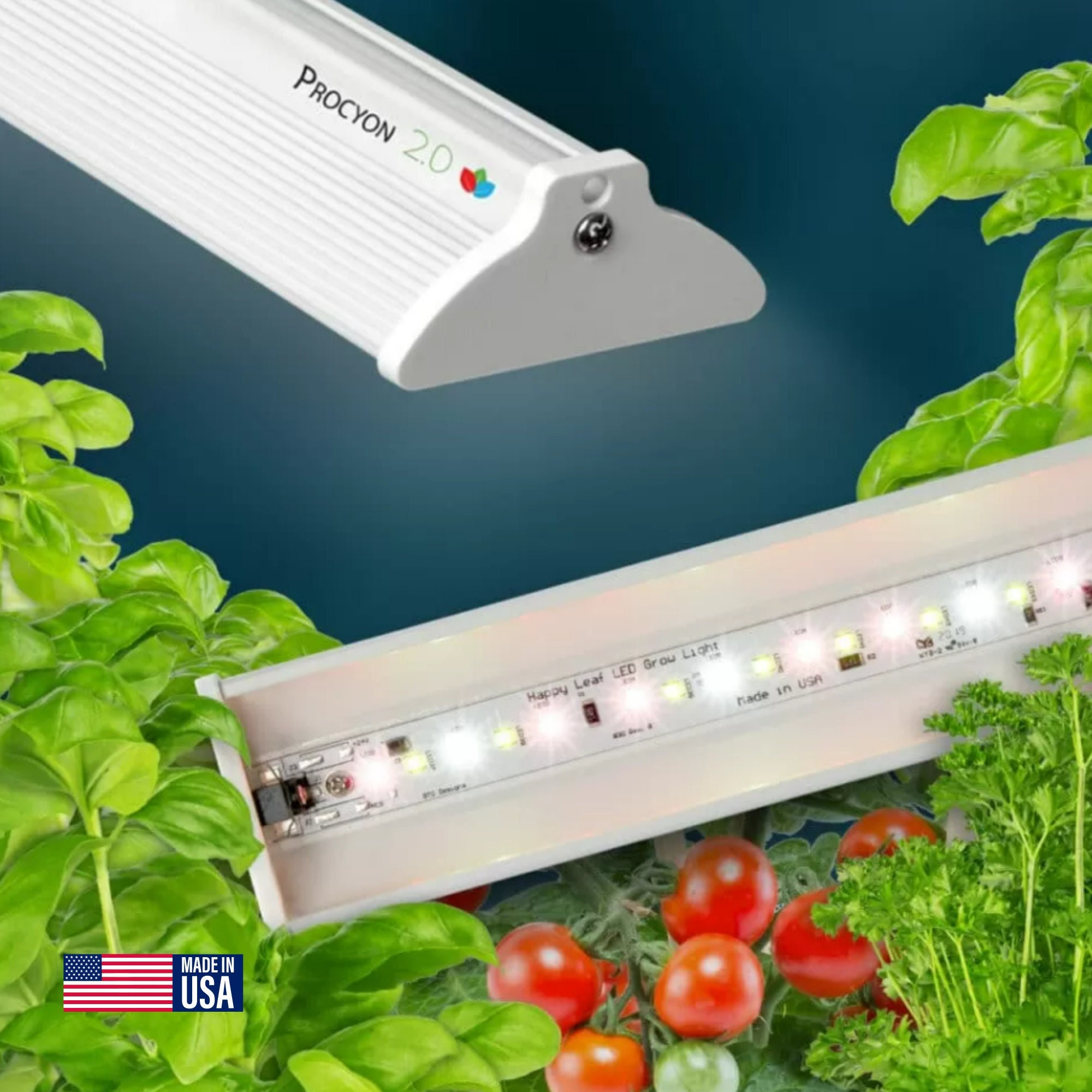 17 Happy Leaf LED Full Spectrum Grow Light USA Made Perfect for