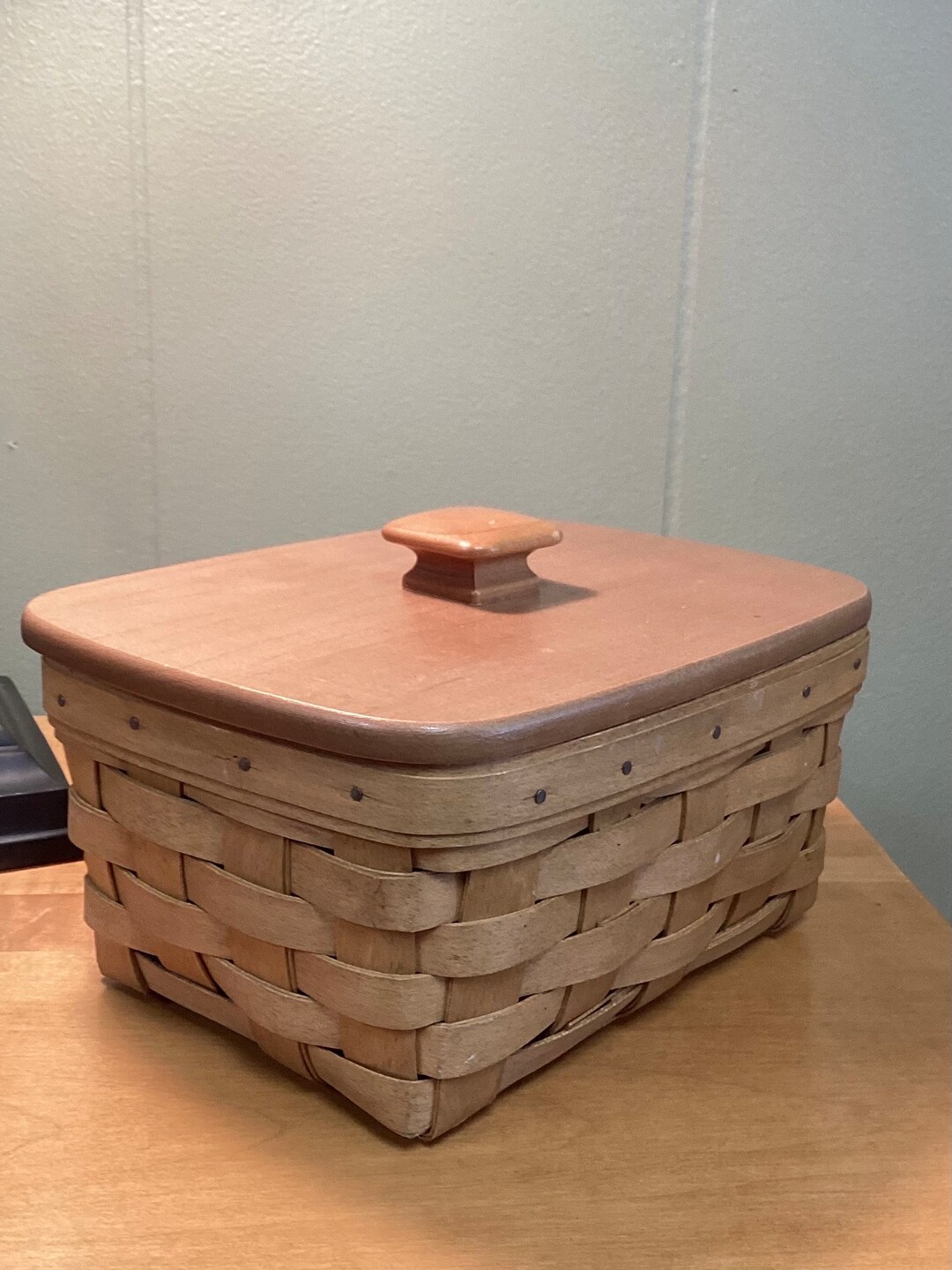 Longaberger Basket With Lid Etsy