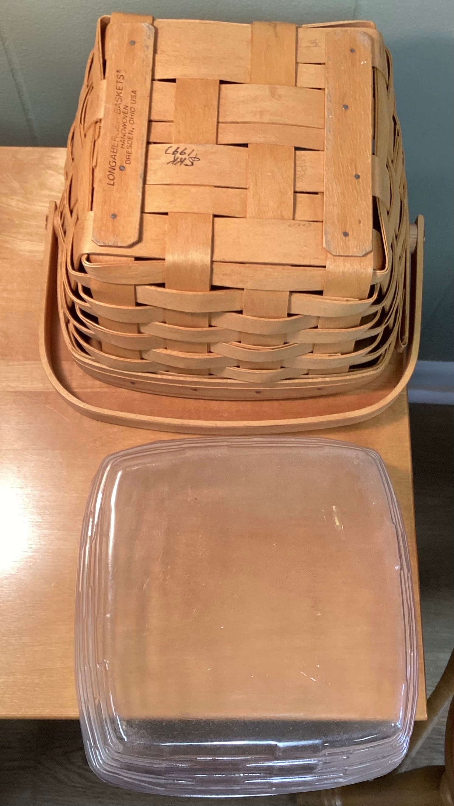 Longaberger Large Berry Basket With Handle Etsy