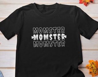Momster Halloween Shirt, Mom Halloween Shirt, Fall Gift For Mom, Funny Halloween Mom Shirt, Custom Fall Shirt For Mom, Cute Halloween Tee