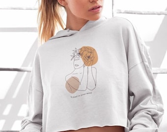 Mental Health Hoodie, Mental Health Sweatshirt, Mental Health Crop Hoodie, Mental Health Awareness Hoodie, Cropped Hoodie, Aesthetic Hoodie