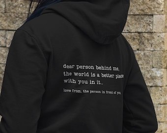 Dear Person Behind Me Sweatshirt, You Matter Sweatshirt, Mental Health Hoodie, You Are Enough Sweatshirt, Mental Health Matters Sweatshirt